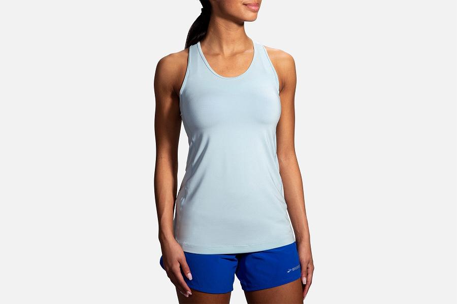 Brooks Pick-Up Women Athletic Wear & Running Tank Blue KAX391476